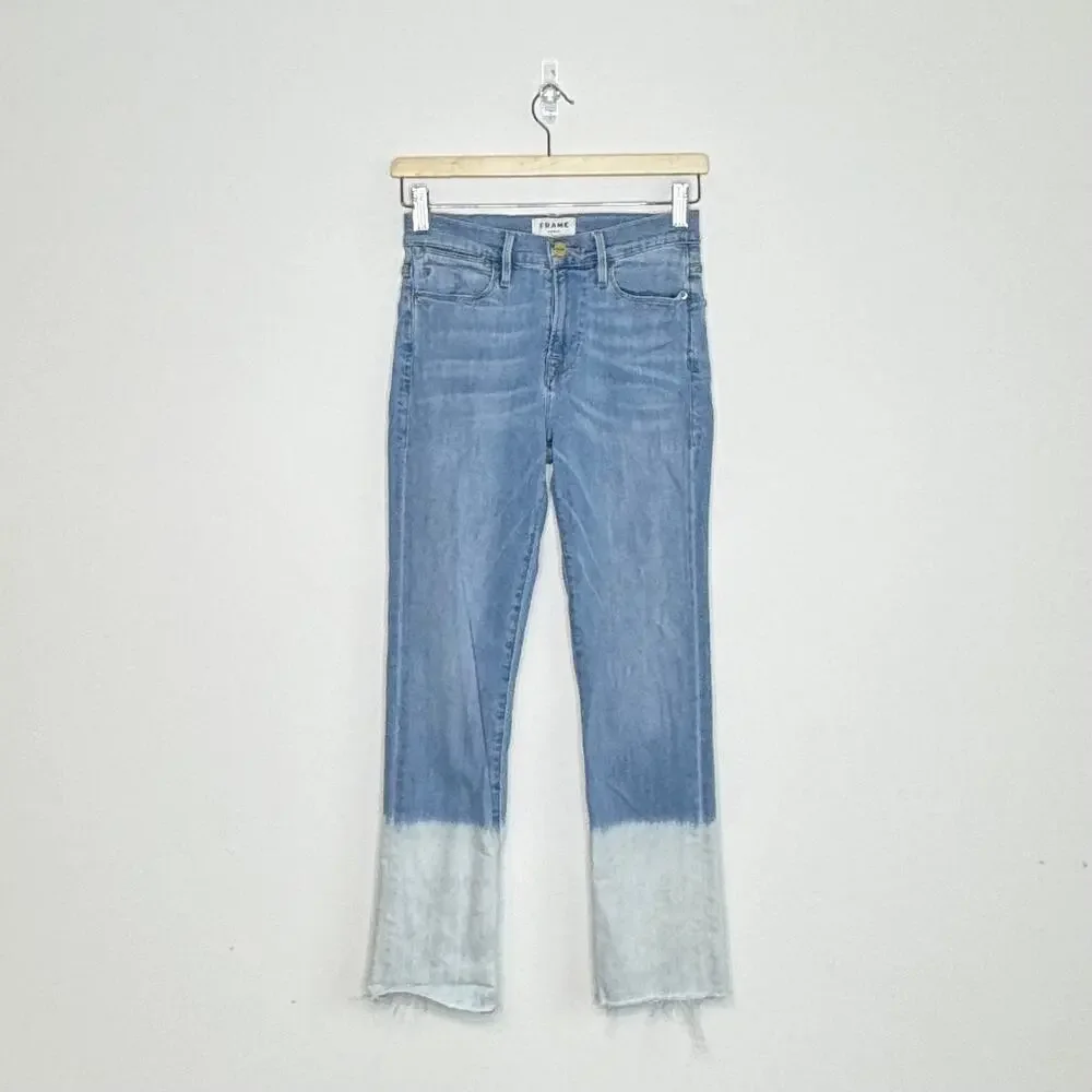 FRAME | Le‎ High Straight Dip Dye Jeans | 26 - Picture 2 of 4
